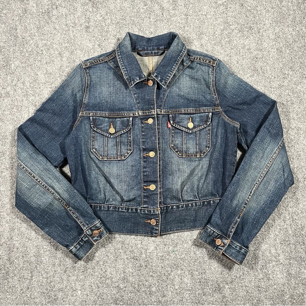 Levi's Dark Blue Denim Jacket Size S